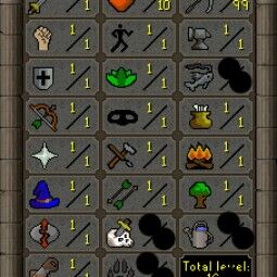 HCIM / ハードコア・アイアンマン / LV 3 Pure Skiller / 99 Mining / Full Prospector コスチューム / 59M Bank value / クリスマスイベント / 100% ハンドトレーニング / 未登録メール! 2